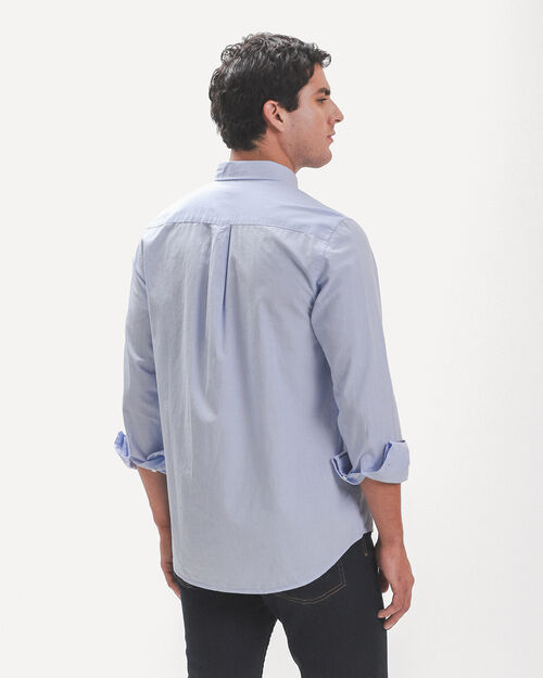 Camisa Fit Regular Azul